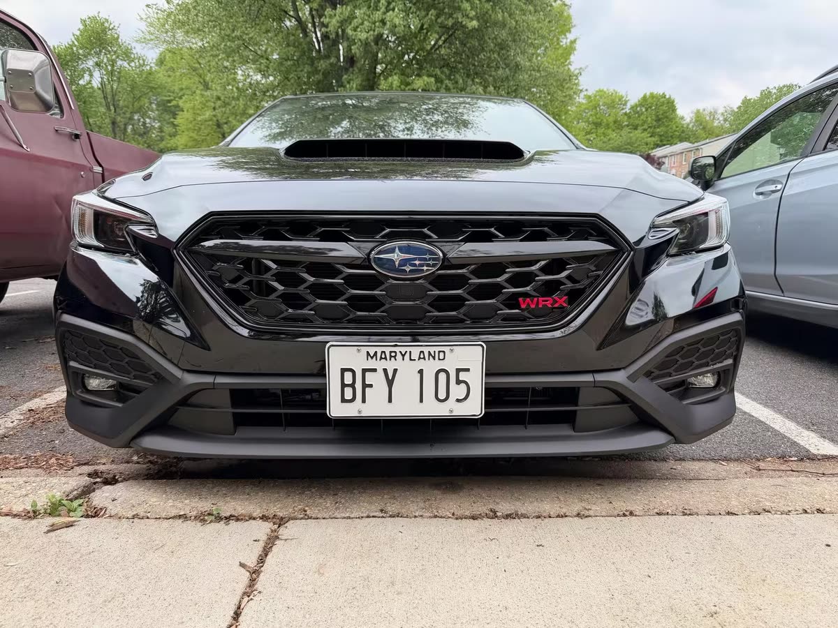 No-Drill Front License Plate Mount for 2022–2026 Subaru WRX
